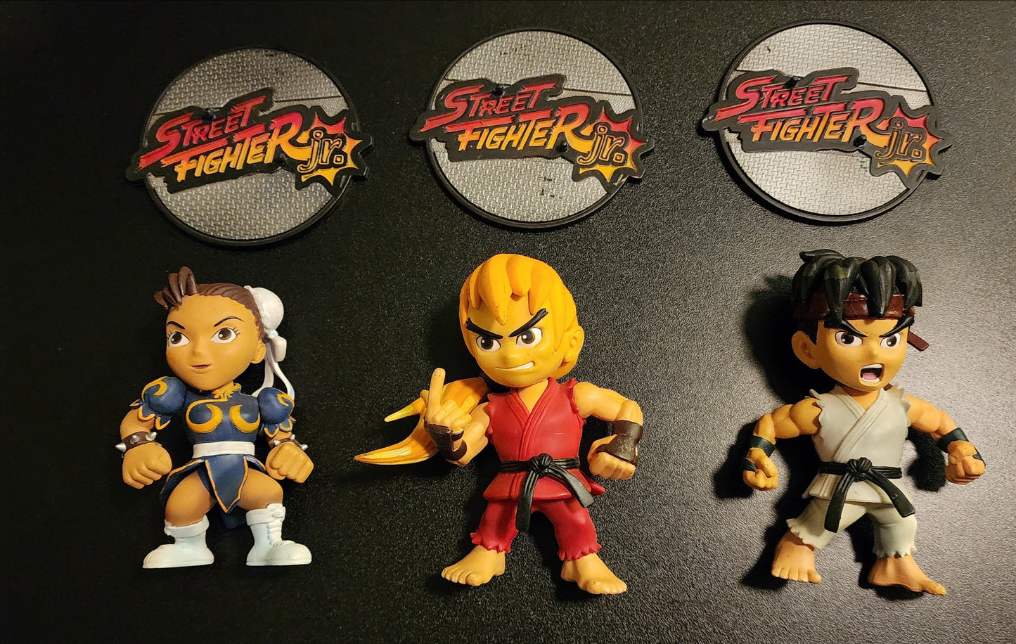 Ryu, Ken, Chun Li Street Fighter Jr ReSaurus Round 1 (LOT of 3)