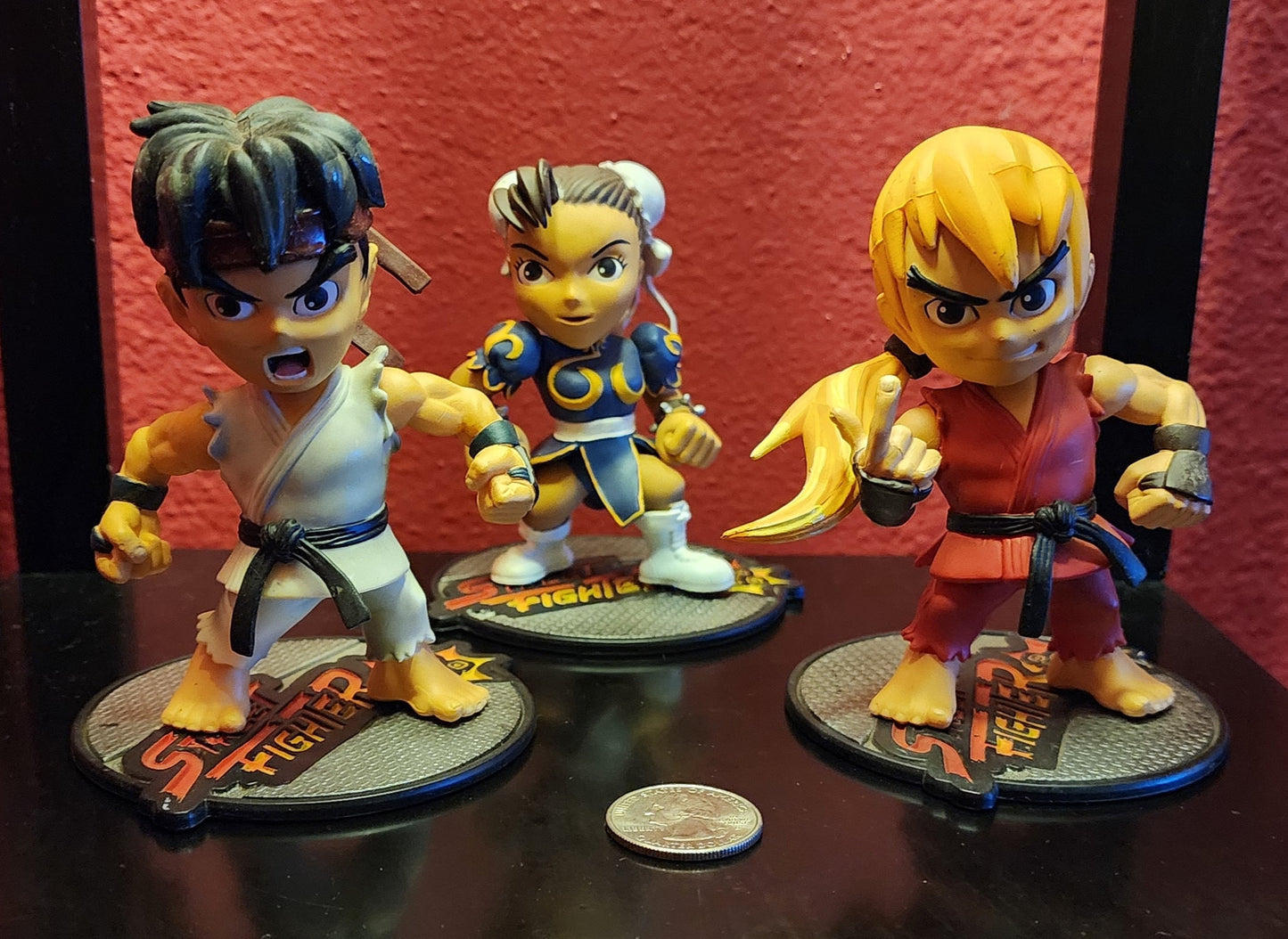 Ryu, Ken, Chun Li Street Fighter Jr ReSaurus Round 1 (LOT of 3)