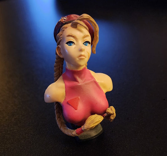 Cammy Street Fighter Heroines Mini Bust Figure by FiguAx (Pink Version)