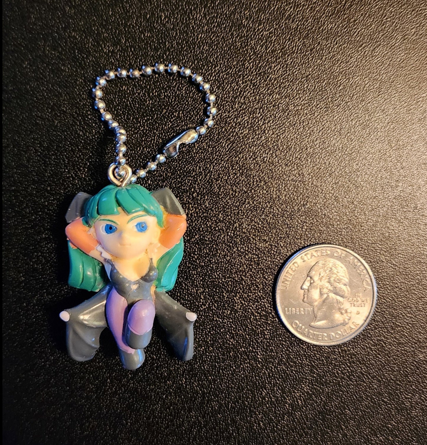 Morrigan Aensland Vampire Savior / Darkstalkers Vintage Keychain