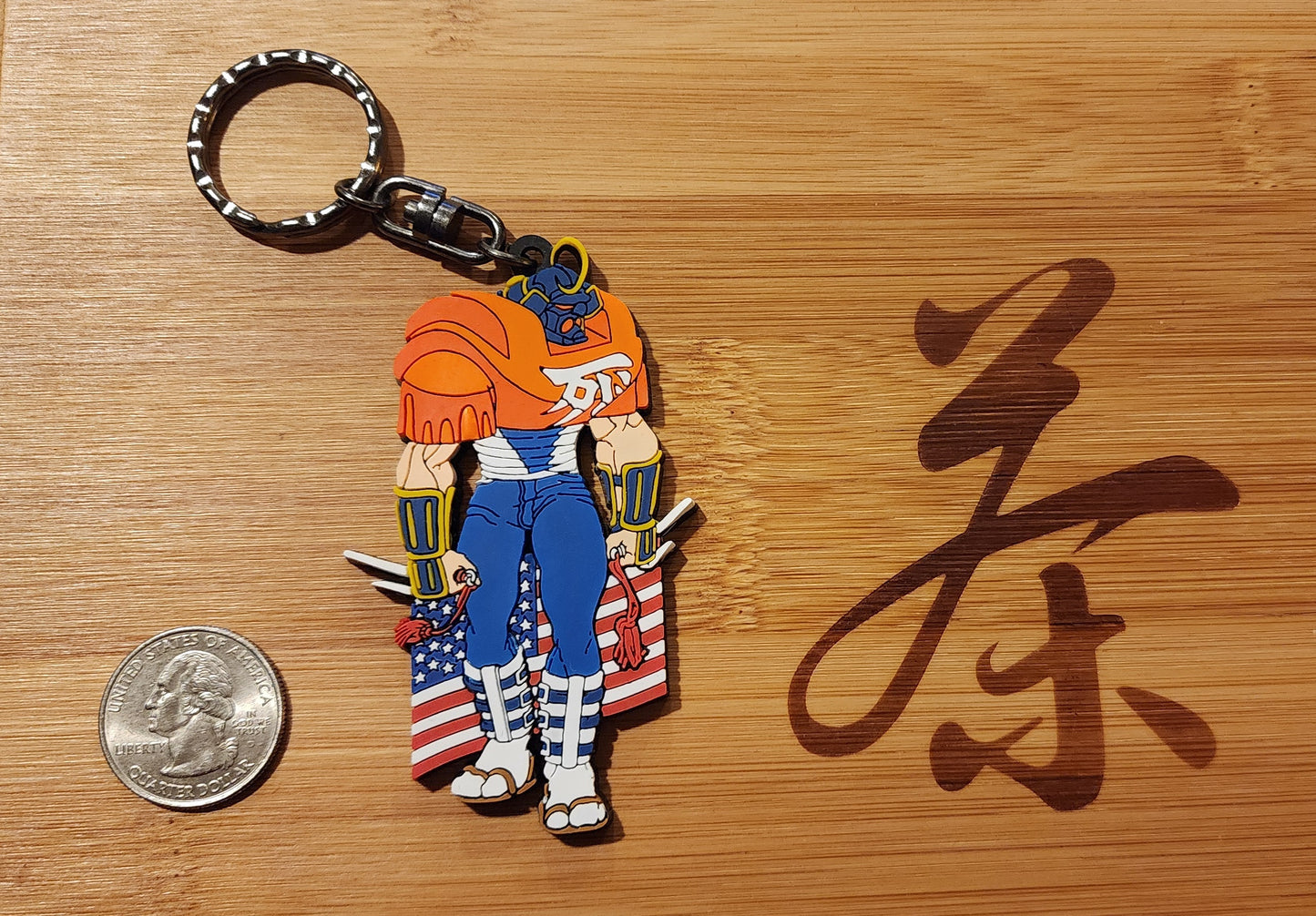 Sodom Street Fighter Zero / Alpha Rubber Character Art Keychain