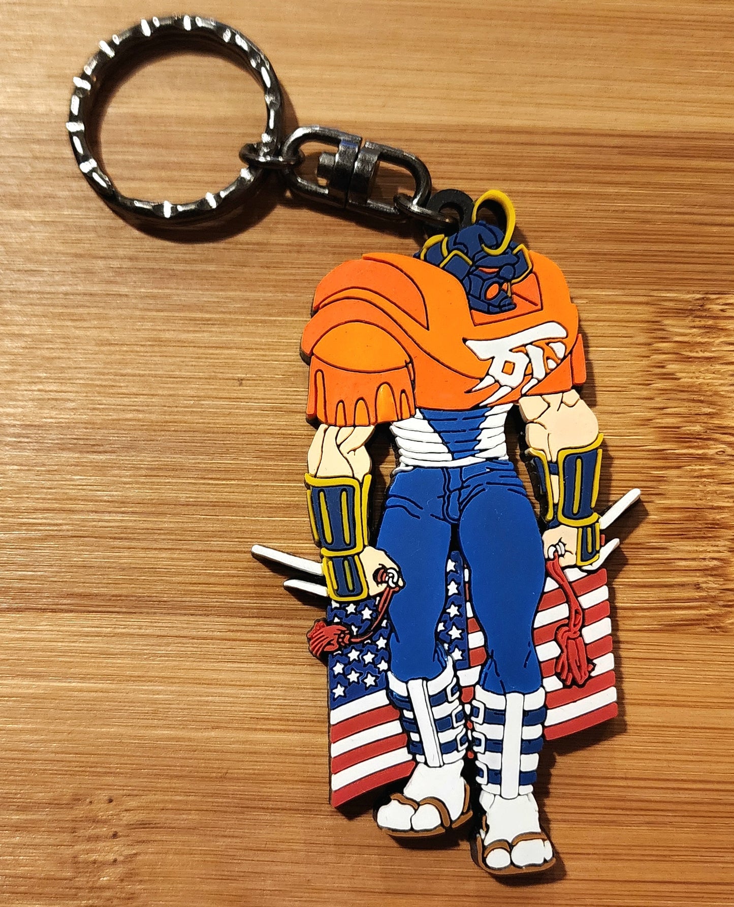 Sodom Street Fighter Zero / Alpha Rubber Character Art Keychain