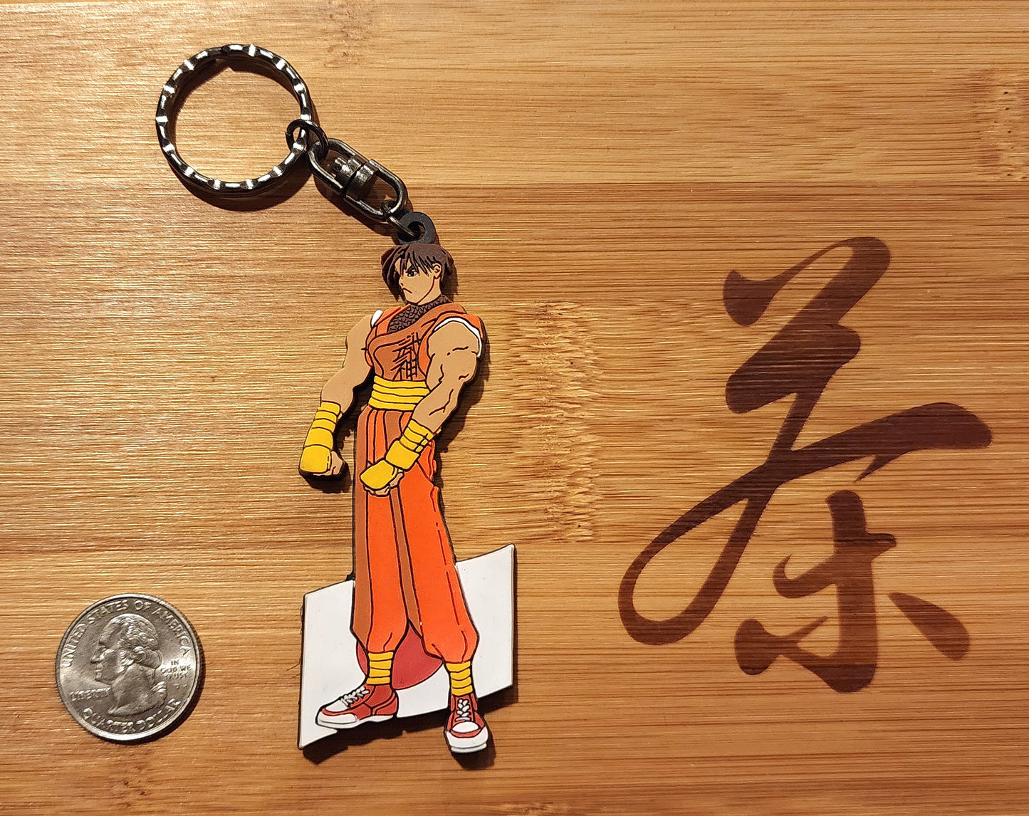 Guy Street Fighter Zero / Alpha Rubber Character Art Keychain