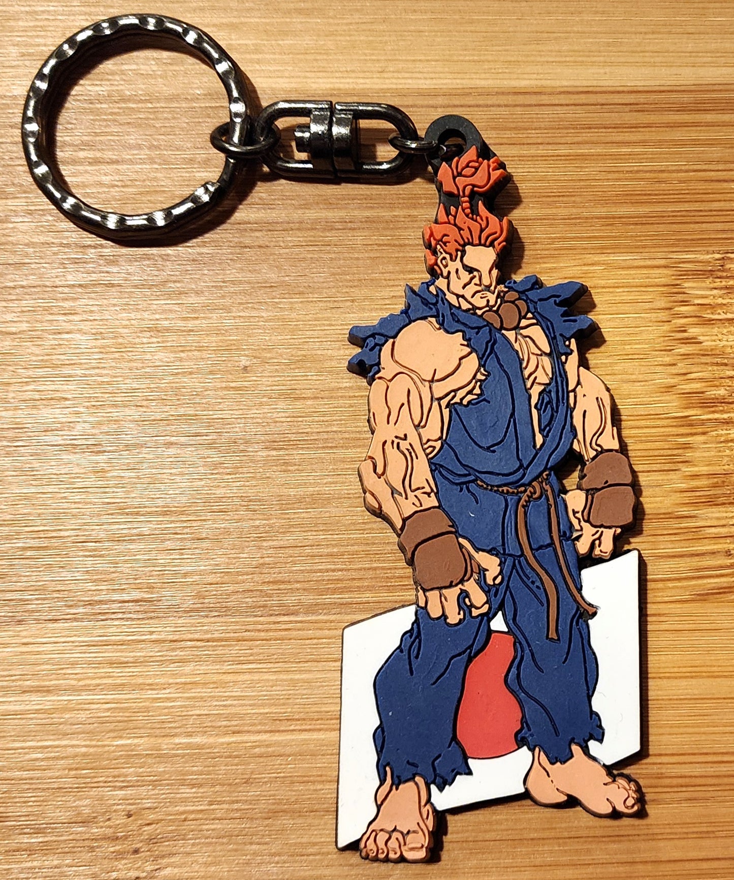 Akuma / Gouki Street Fighter Zero / Alpha Rubber Character Art Keychain