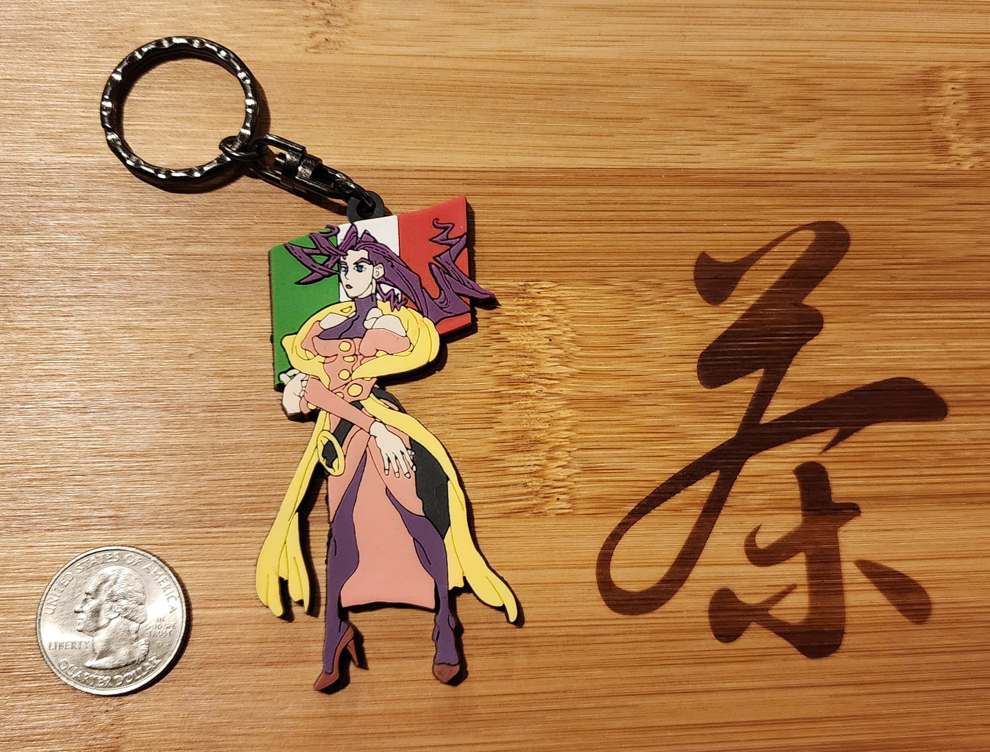 Rose Street Fighter Zero / Alpha Rubber Character Art Keychain