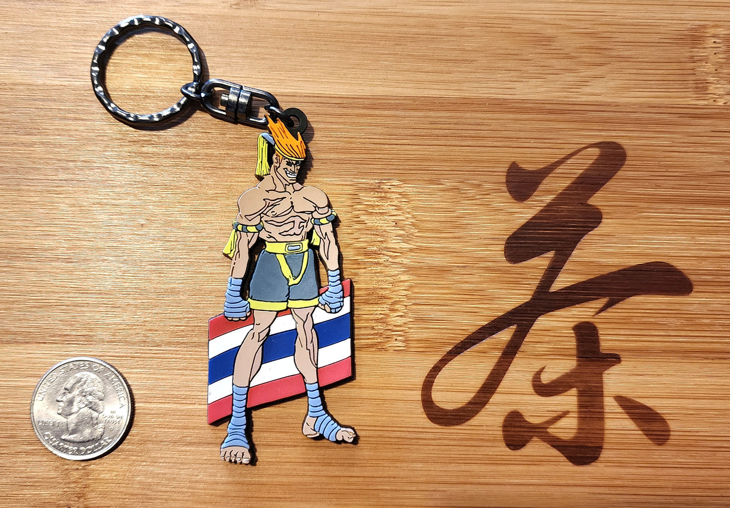 Adon Street Fighter Zero / Alpha Rubber Character Art Keychain