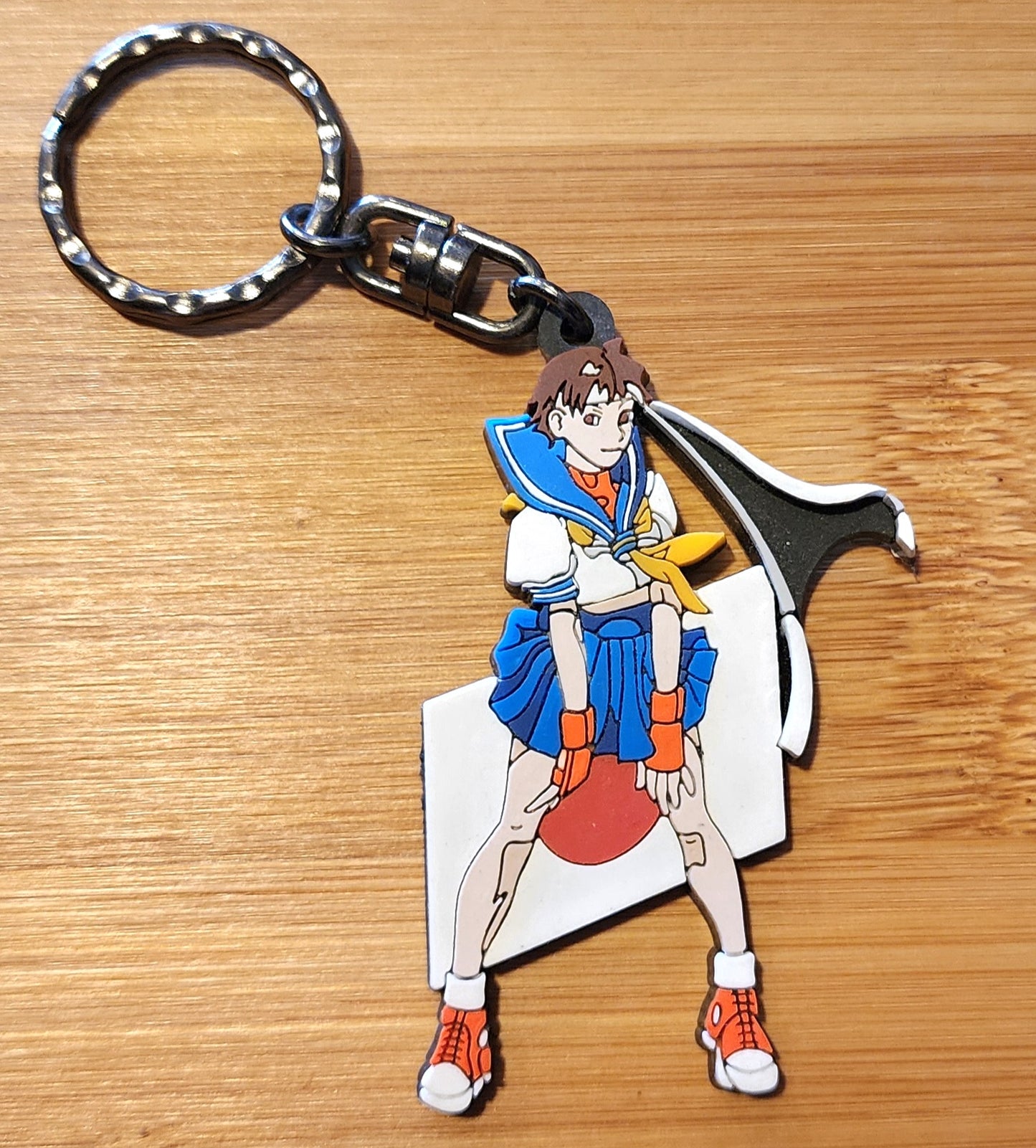 Sakura Street Fighter Zero 2 / Alpha 2 Rubber Character Art Keychain