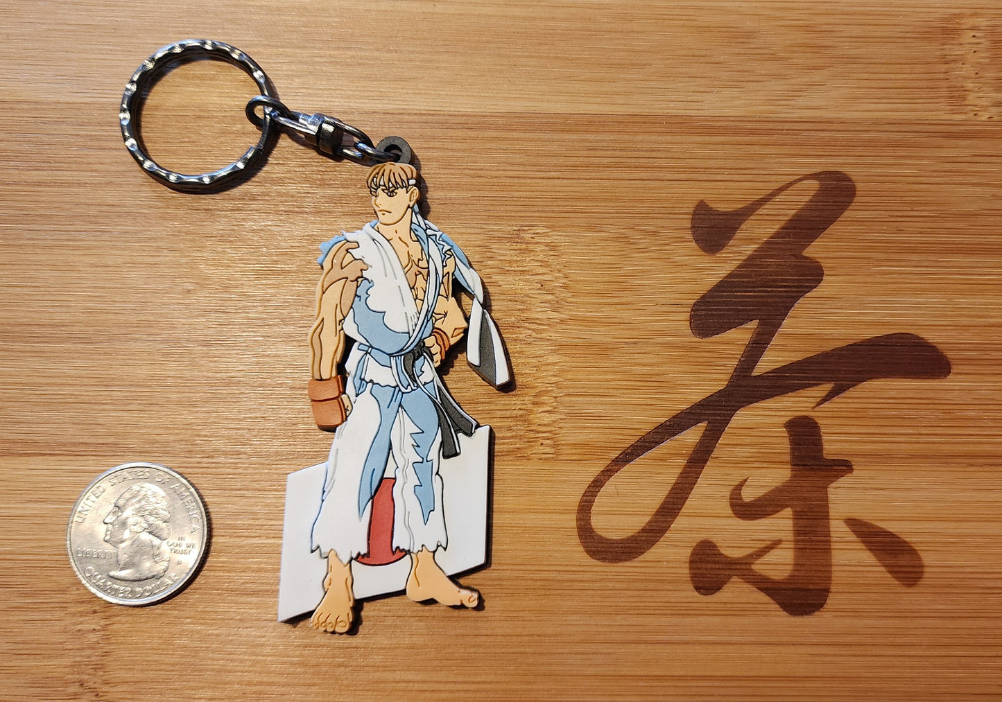 Ryu Street Fighter Zero / Alpha Rubber Character Art Keychain