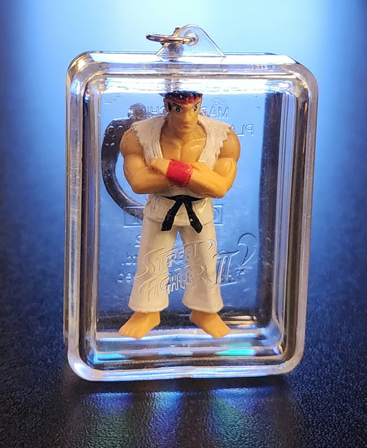 Ryu Street Fighter II Vintage Keychain Figurine by Placo Toys (1992)