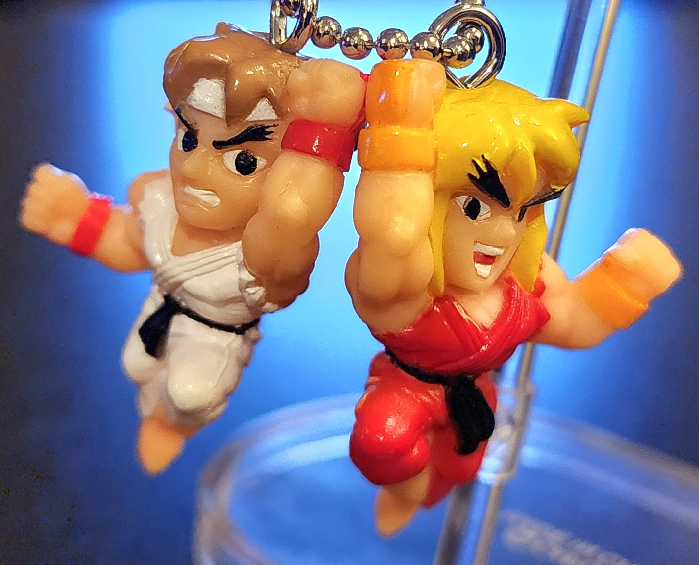 Ryu and Ken Masters Street Fighter Alpha Vintage Capcom Keychains (2-Pack)