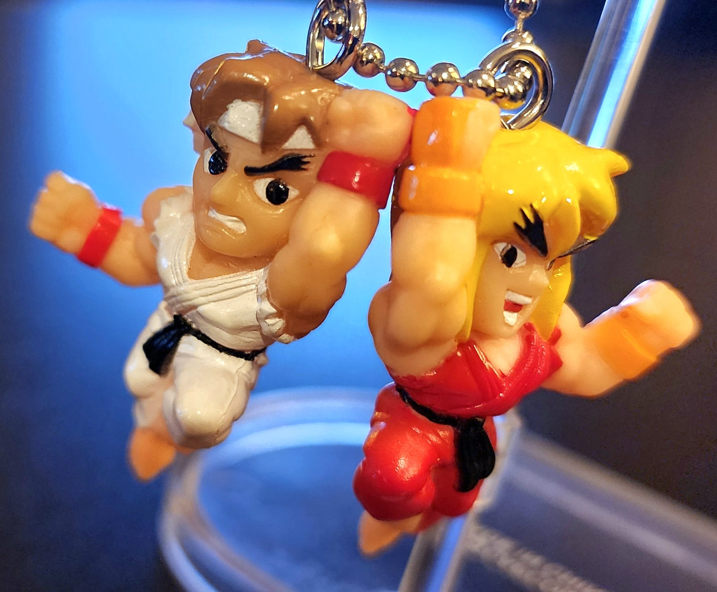 Ryu and Ken Masters Street Fighter Alpha Vintage Capcom Keychains (2-Pack)