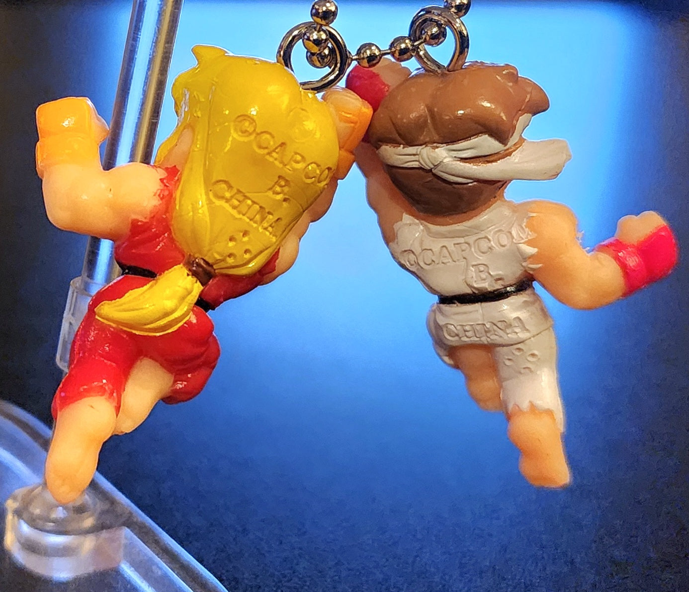 Ryu and Ken Masters Street Fighter Alpha Vintage Capcom Keychains (2-Pack)