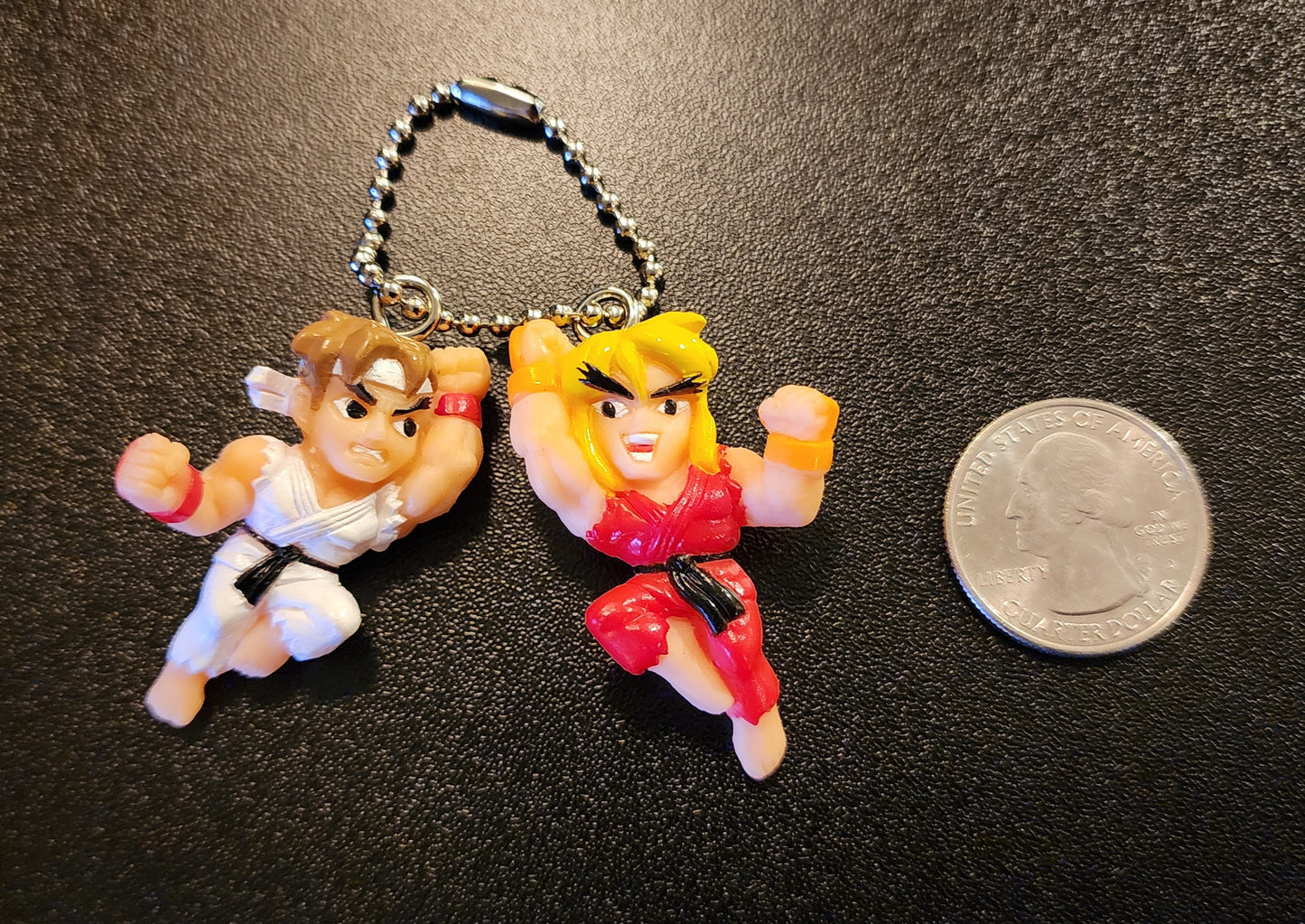 Ryu and Ken Masters Street Fighter Alpha Vintage Capcom Keychains (2-Pack)