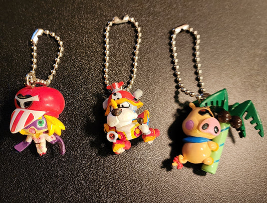 Yatterman Tatsunoko Vintage Capcom Keychains (3-Pack)