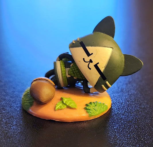 Monster Hunter Chibi Cat Palico Mascot Figure (Lounging)