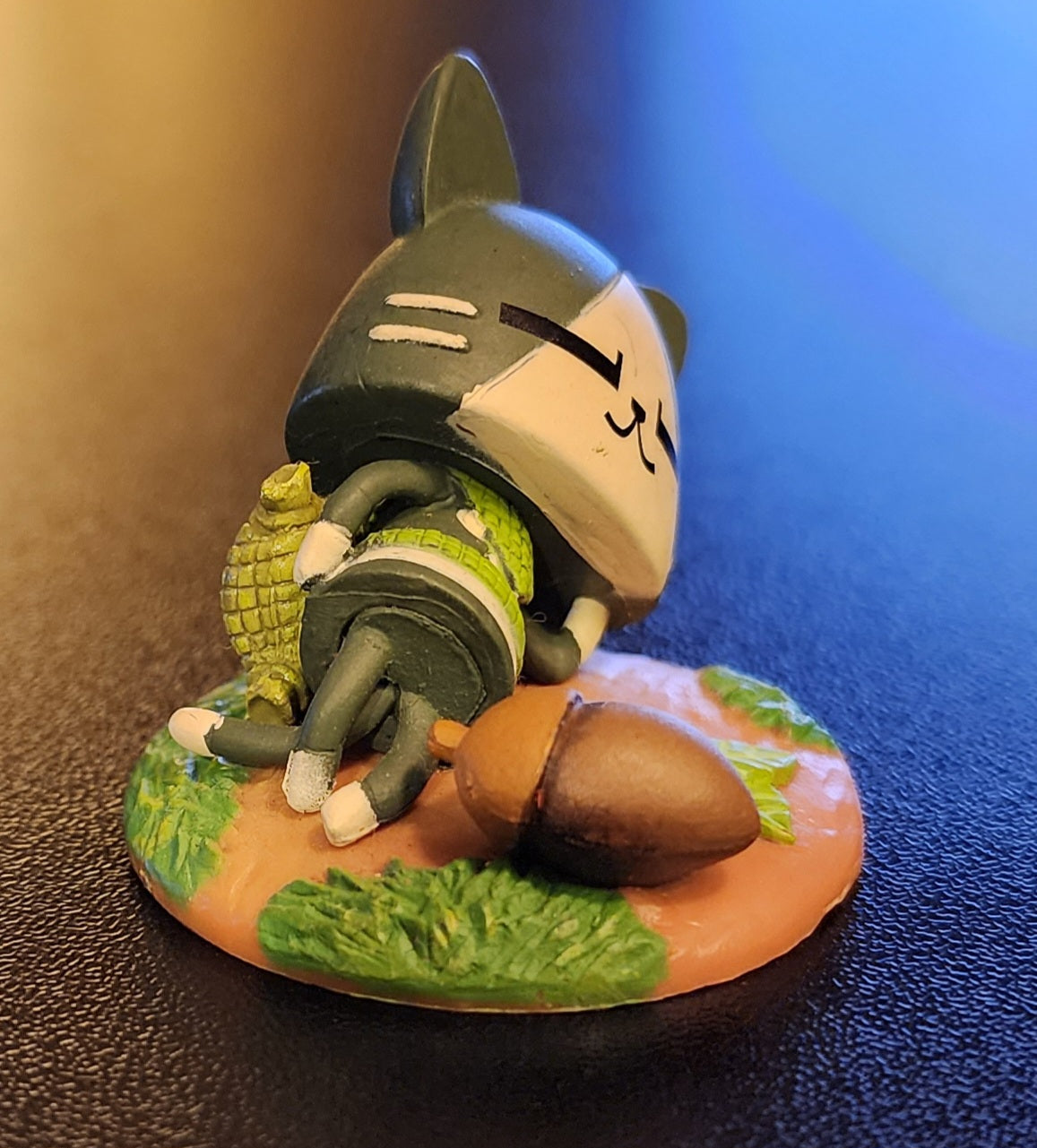 Monster Hunter Chibi Cat Palico Mascot Figure (Lounging)