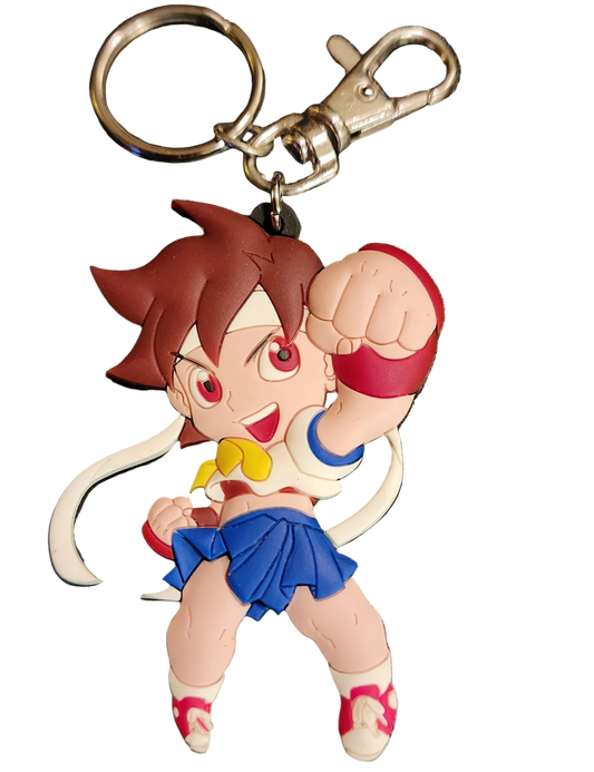 Sakura Kasugano Super Puzzle Fighter Chibi Capcom Keychain
