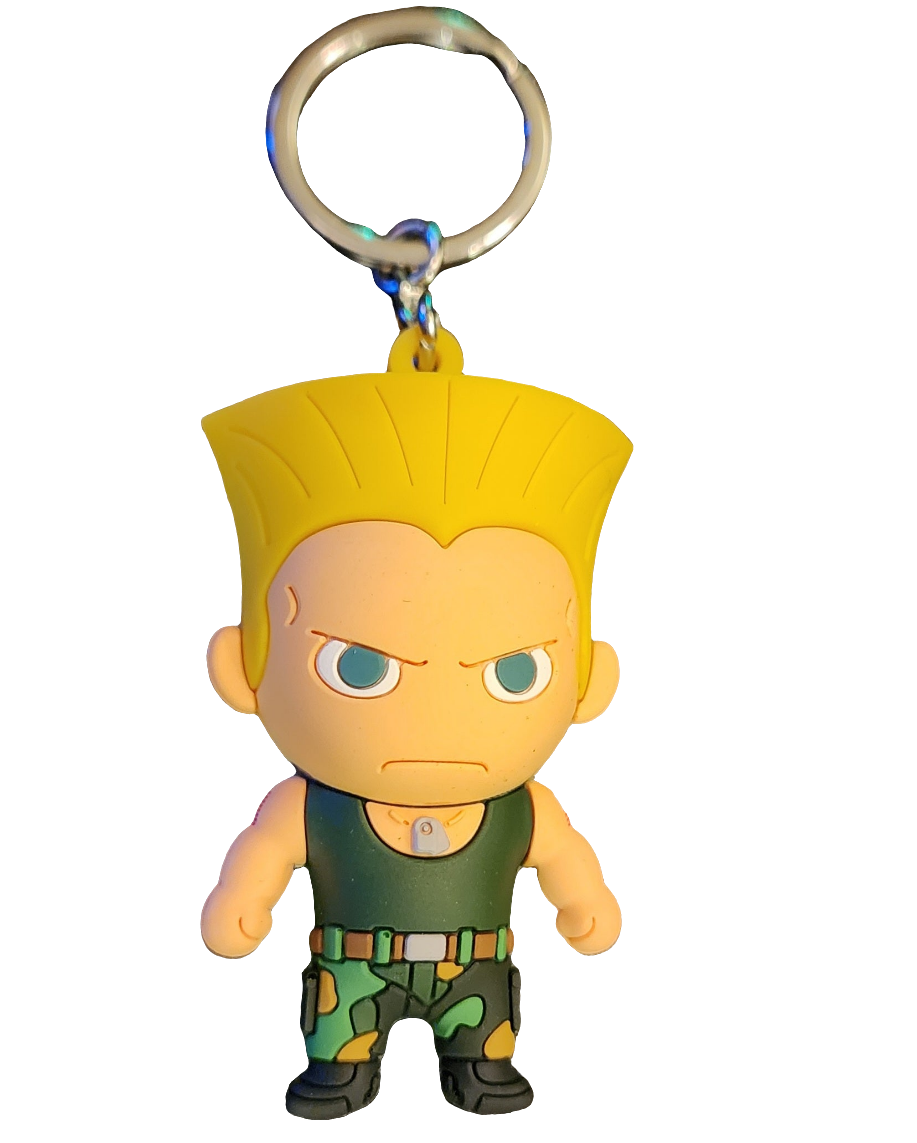 Guile Street Fighter 6 Chibi Character Keychain Figure
