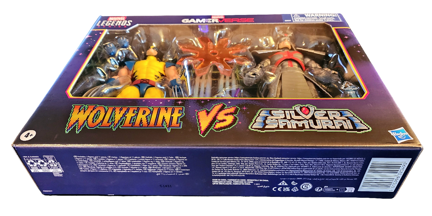 Wolverine Vs. Silver Samurai MVC2 Gamerverse Hasbro Marvel Legends 2-Pack