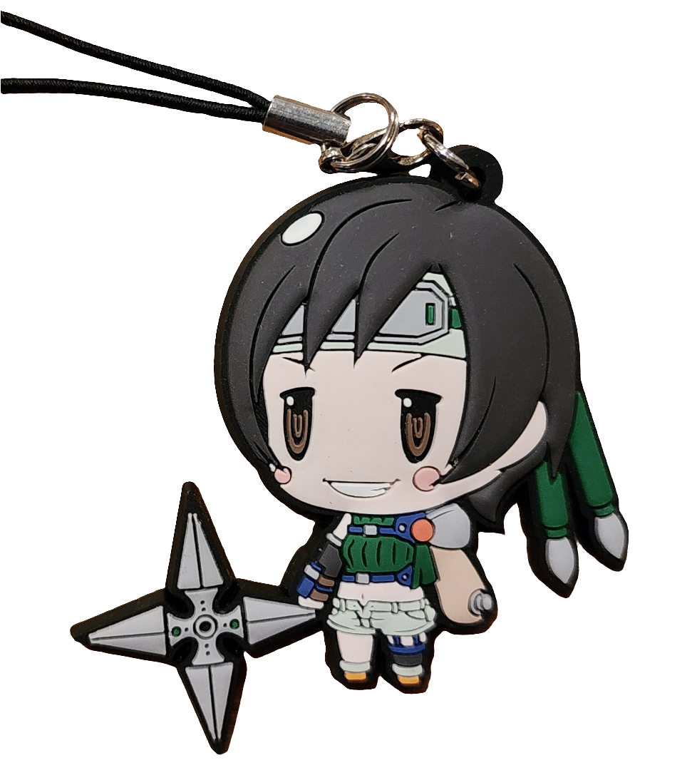 Yuffie Final Fantasy 7 Theatrhythm Rubber Keychain Strap