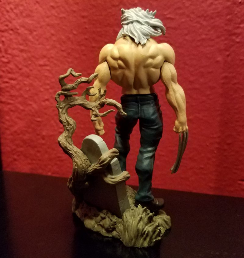 Wolverine / Logan "Gray Hair" X-Men Anime Bandai Gashapon Figure