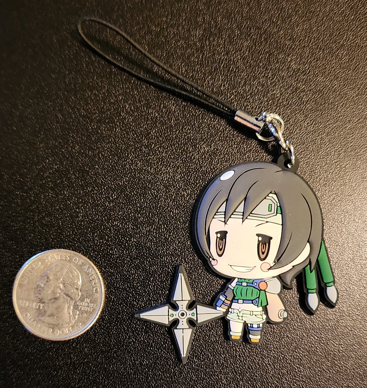 Yuffie Final Fantasy 7 Theatrhythm Rubber Keychain Strap