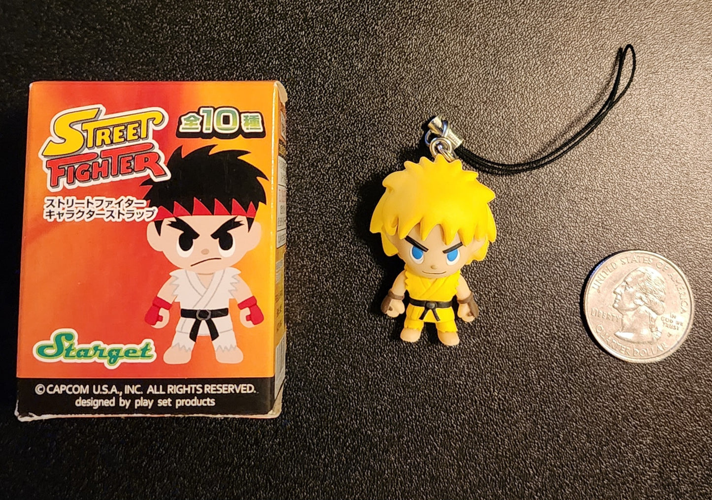 Ken Masters Starget Street Fighter Strap Charm Figure (2P Color)