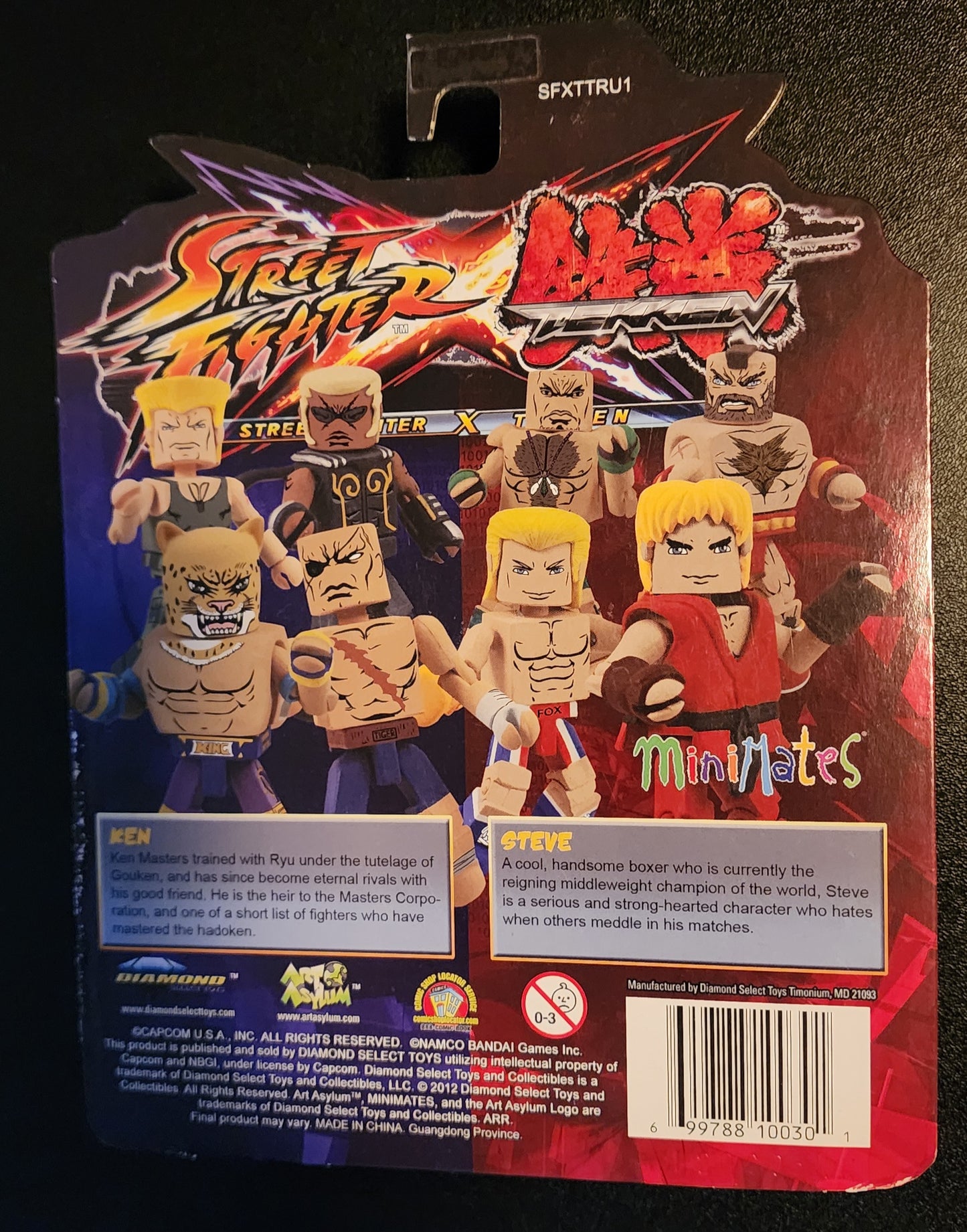 Street Fighter × Tekken MiniMates - Ken Masters and Steve Fox Figures