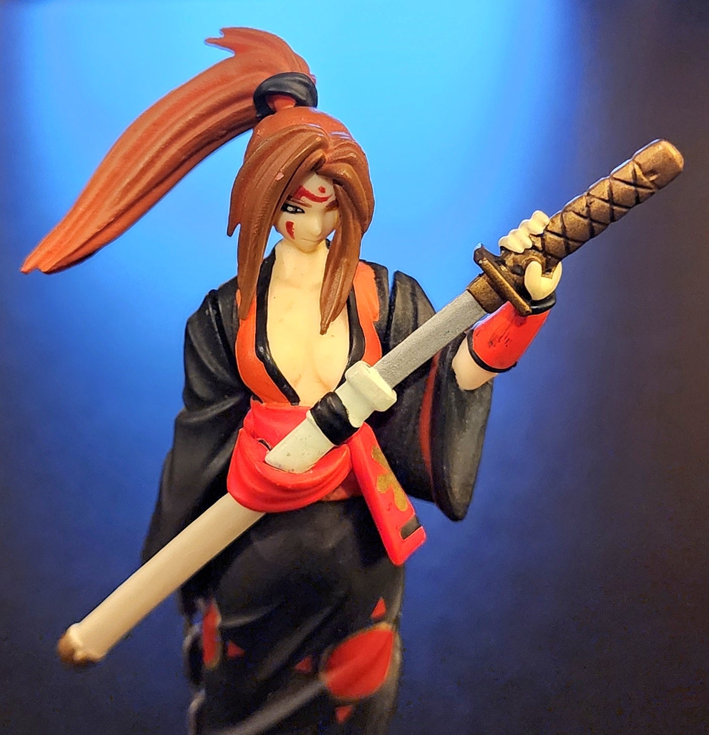Baiken Guilty Gear X Yujin Gashapon Figure (Black & Red Version)