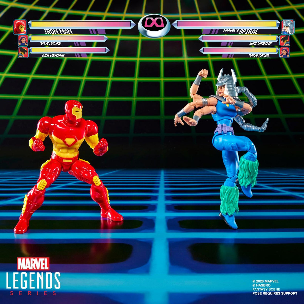 Spiral Vs. Iron Man MVC2 Gamerverse Hasbro Marvel Legends 2-Pack