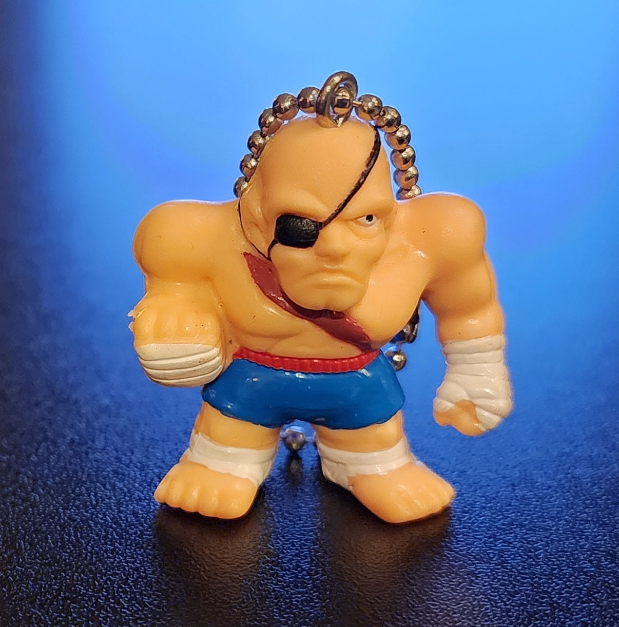 Sagat Street Fighter Alpha Vintage Keychain