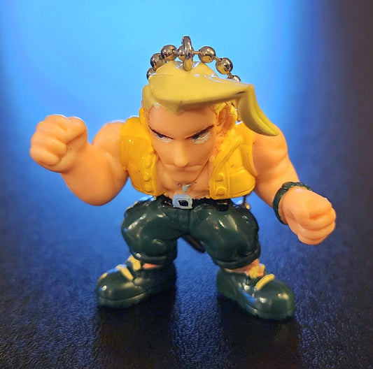 Charlie Nash Vintage Street Fighter Alpha Keychain Figure