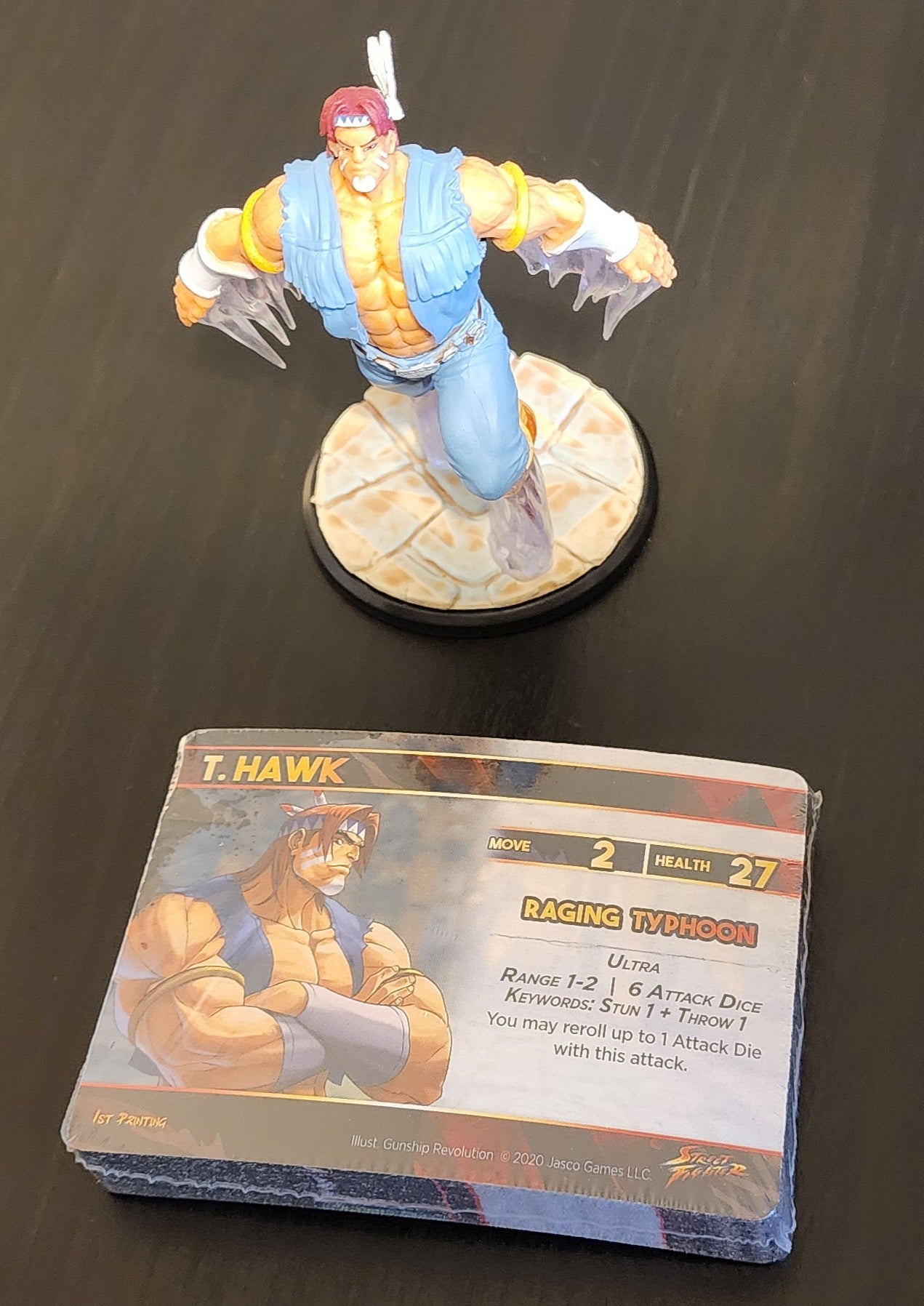 T. Hawk Street Fighter Jasco 4" Statue Figurine + UFS Card Pack (Sealed)