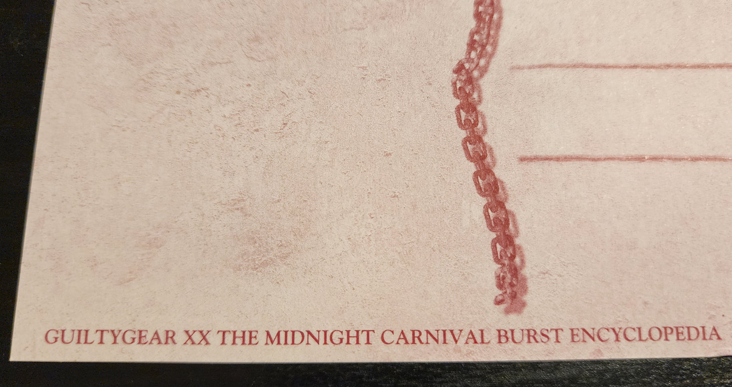 Guilty Gear XX The Midnight Carnival Arcadia Burst Encyclopedia Postcard