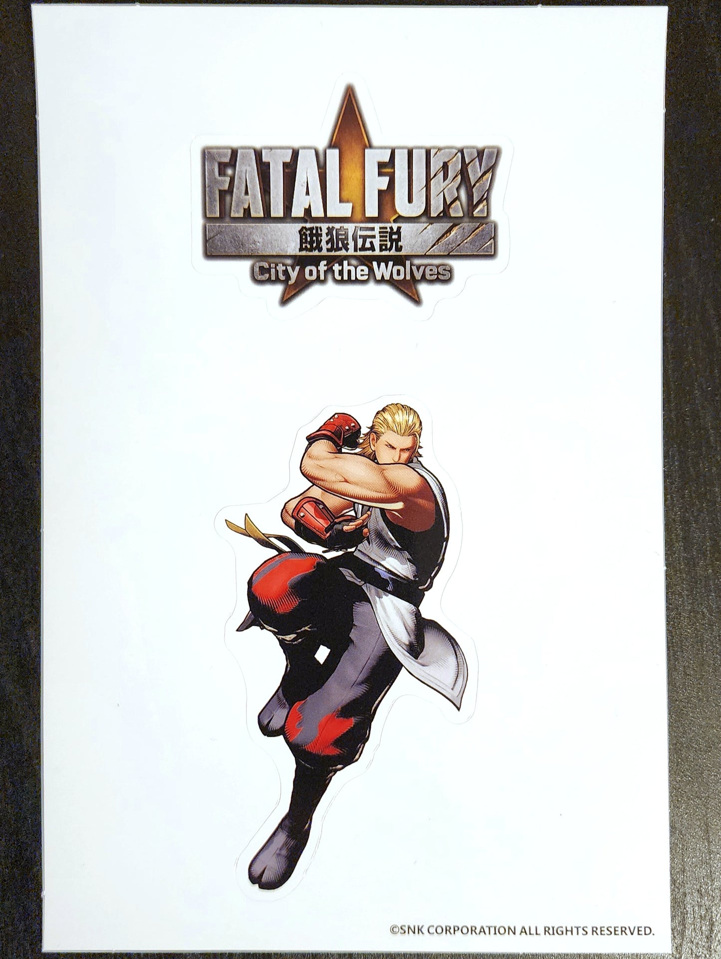Fatal Fury: City of the Wolves Andy Bogard + Logo Sticker Sheet