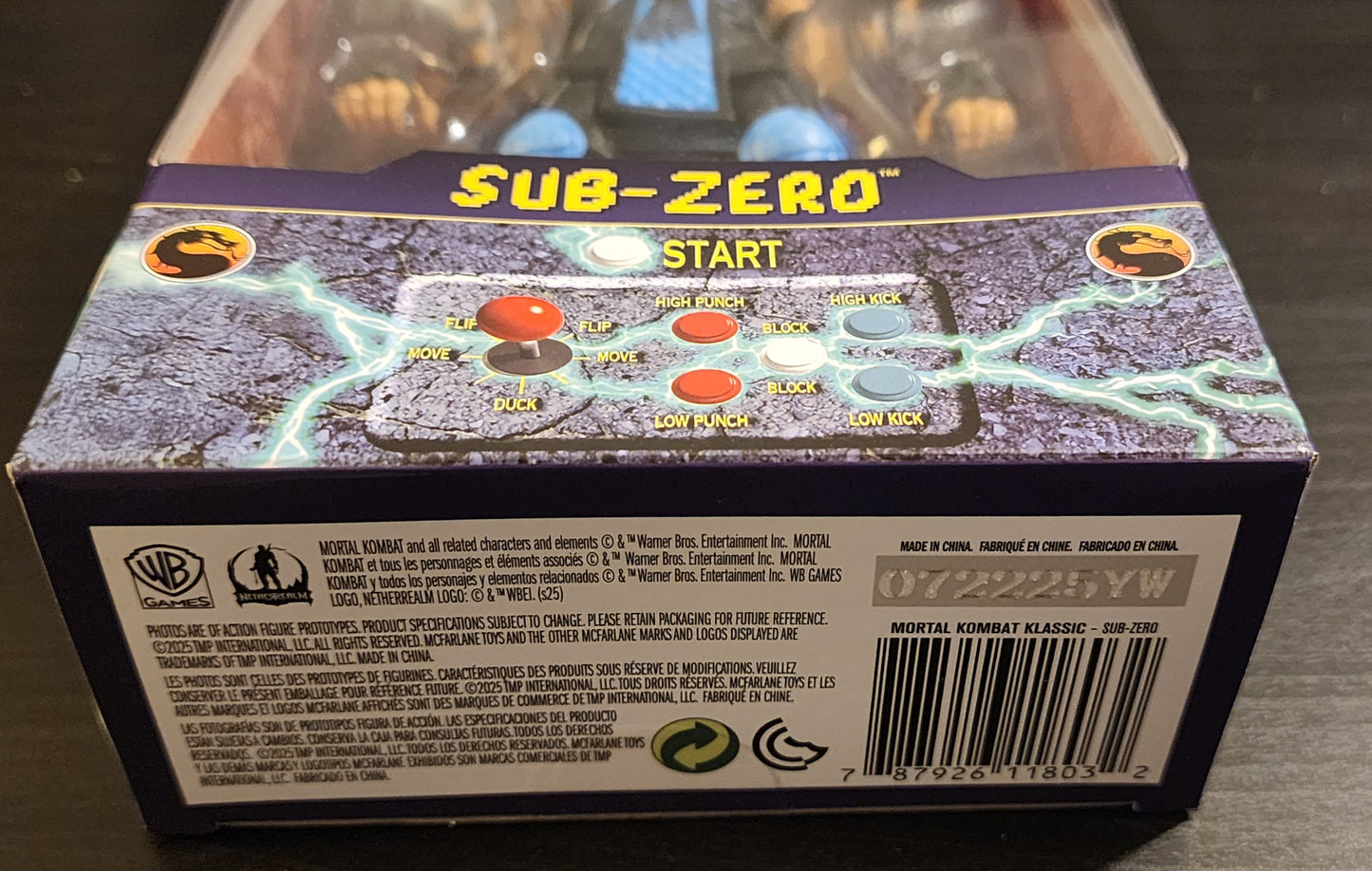 Sub-Zero Mortal Kombat Klassic McFarlane 2025 Action Figure (Sealed)