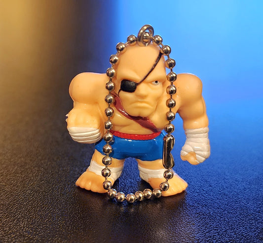 Sagat Street Fighter Alpha Vintage Keychain