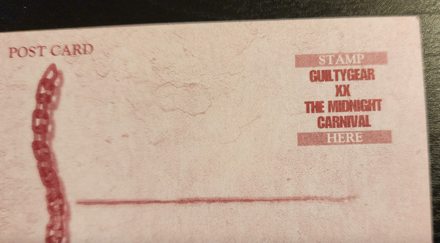 Guilty Gear XX The Midnight Carnival Arcadia Burst Encyclopedia Postcard