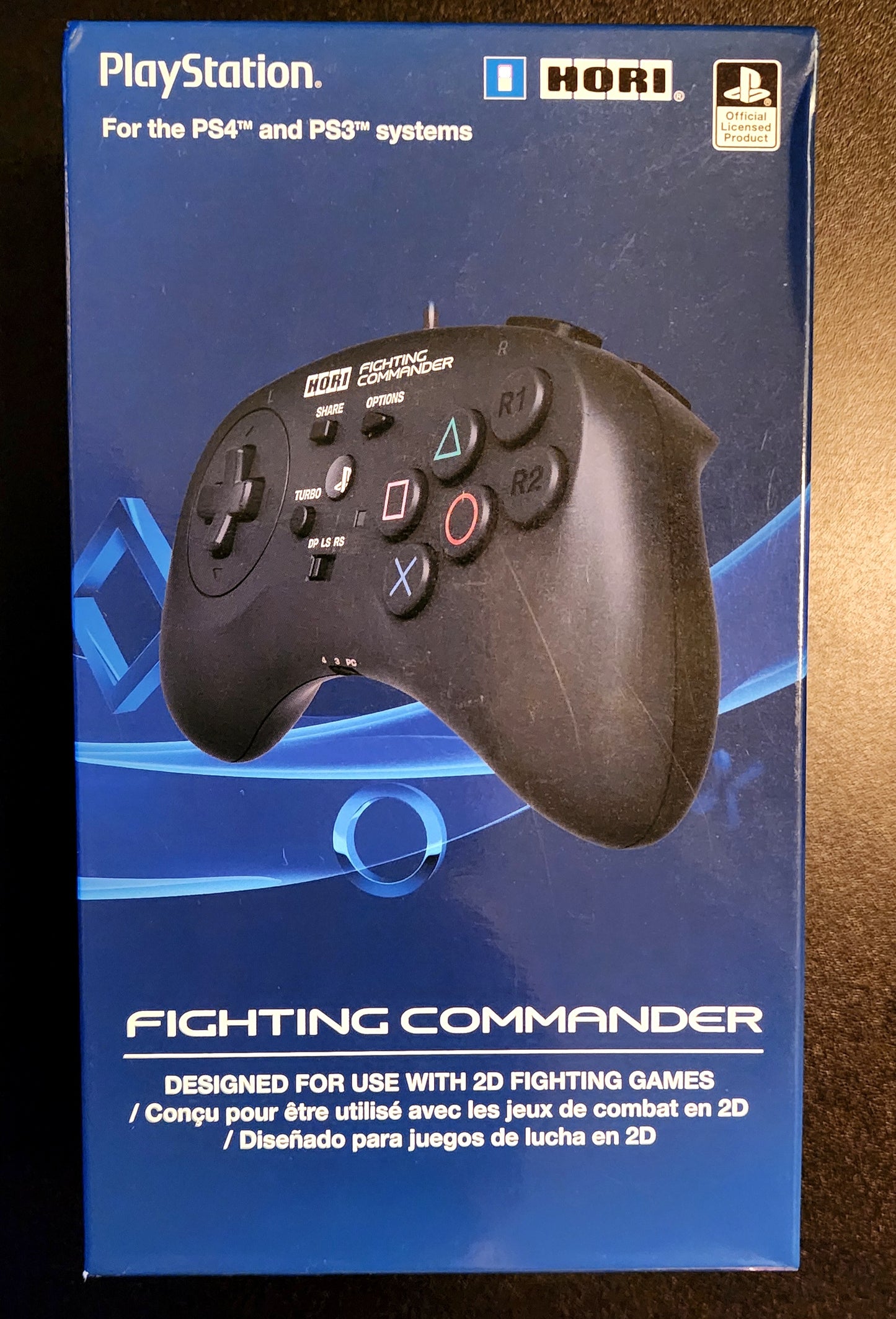 HORI Japan Fighting Commander Wired Pad for PS4 / PS3 / PC (Model PS4-044U)