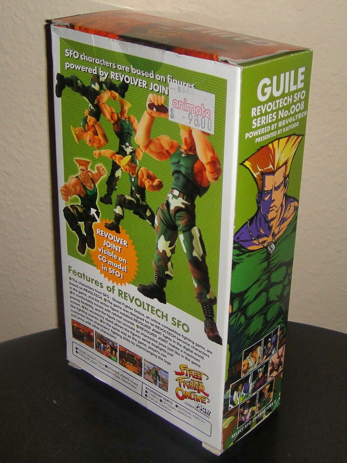 Guile Street Fighter Revoltech Figure (sealed)