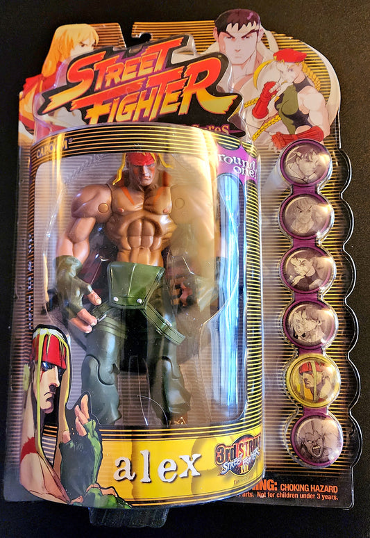 Alex ReSaurus Street Fighter Round 1 Action Figure (Sealed)