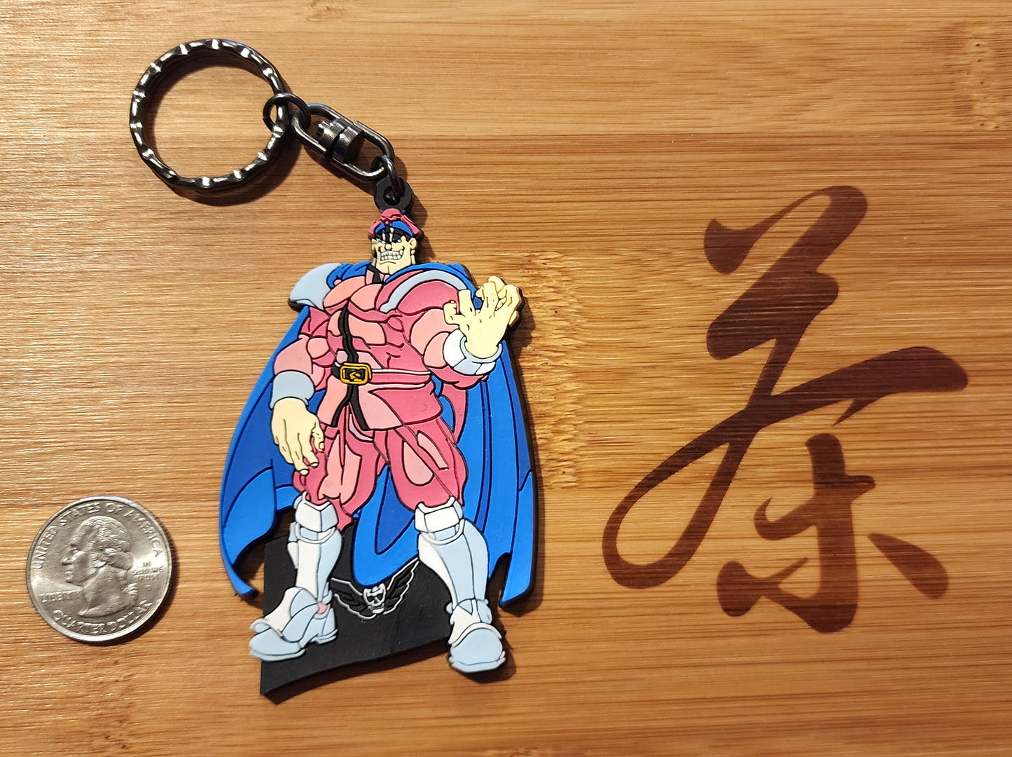 M. Bison / Vega Street Fighter Zero / Alpha Rubber Character Art Keychain