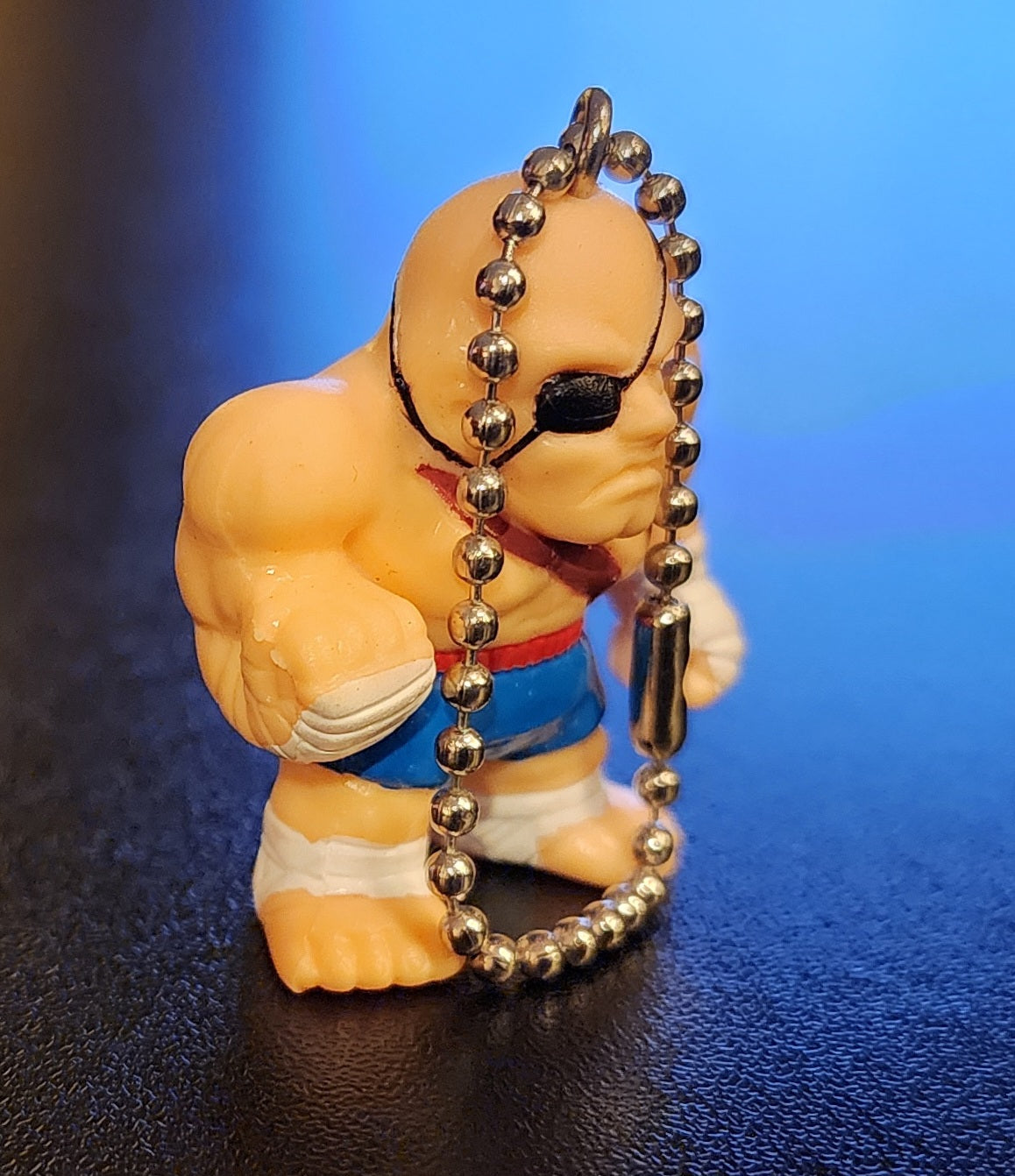 Sagat Street Fighter Alpha Vintage Keychain