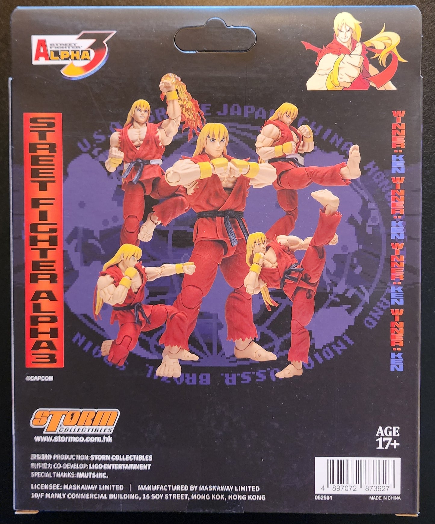 Ken Masters Street Fighter Alpha 3 Storm Collectibles Action Figure