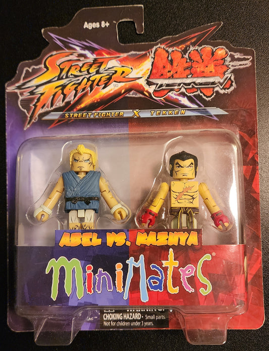 Street Fighter × Tekken MiniMates - Kazuya Mishima and Abel Figures