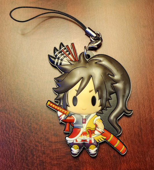 Sengoku Basara: Samurai Kings Rubber Strap Keychain - Keiji Maeda
