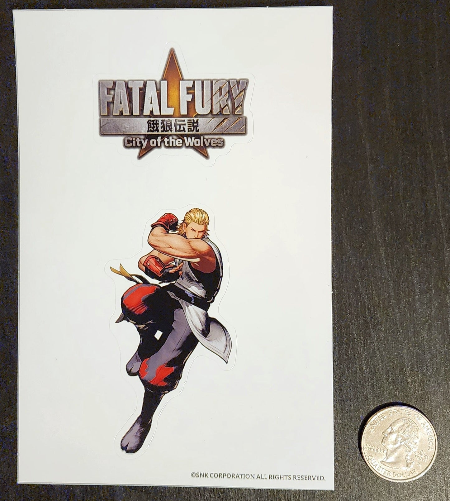 Fatal Fury: City of the Wolves Andy Bogard + Logo Sticker Sheet