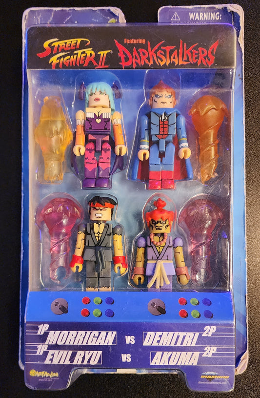 Street Fighter II × Darkstalkers 4-Pack: Evil Ryu, Akuma, Morrigan, Demitri