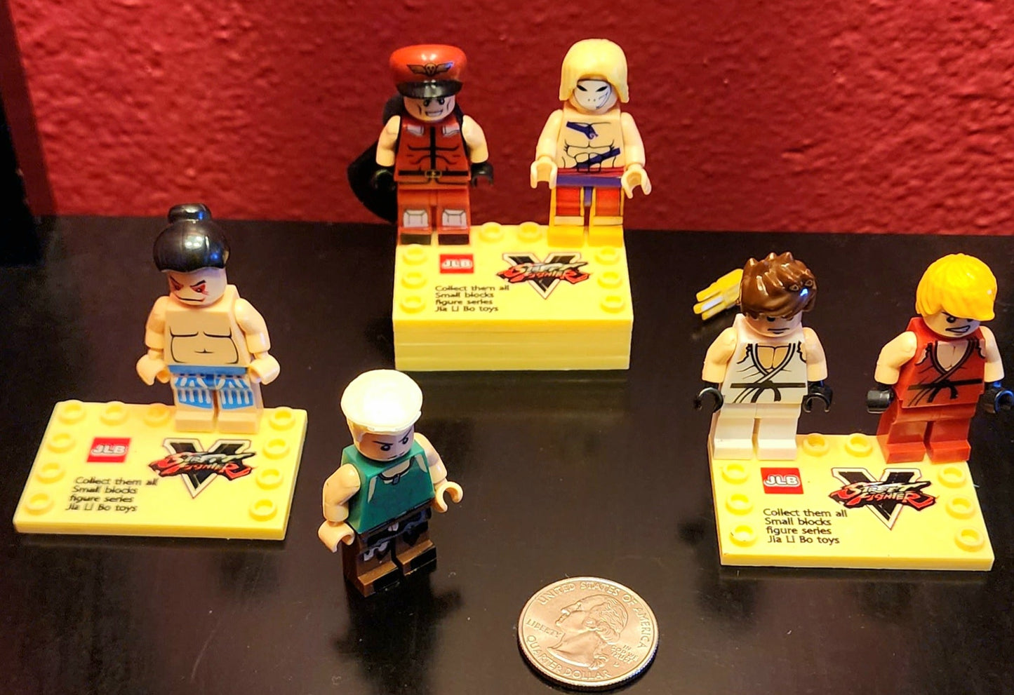 Street Fighter V Lego Style Characters Set (6 Figures!) LOT