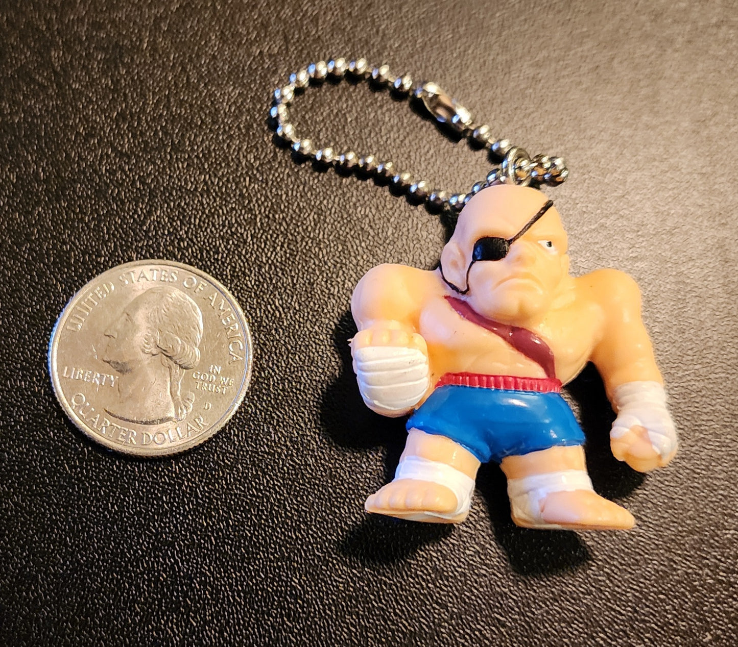 Sagat Street Fighter Alpha Vintage Keychain